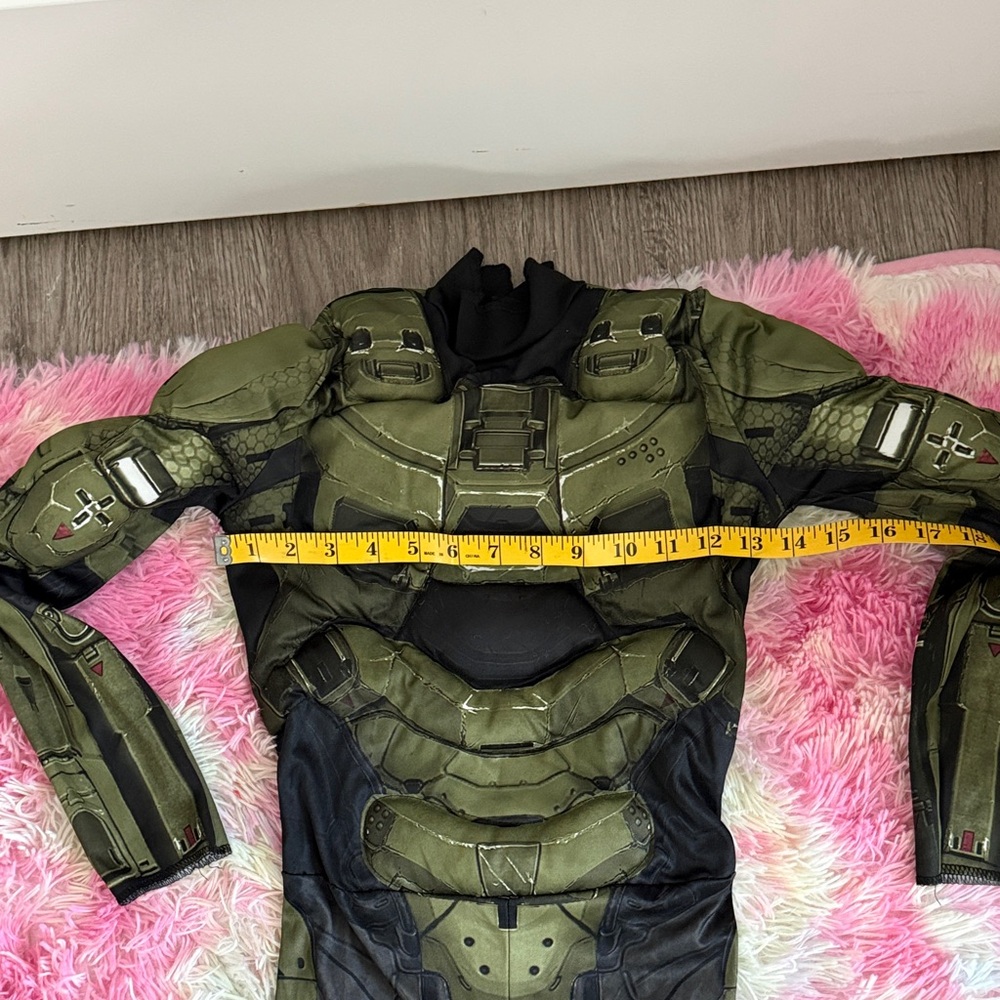 Kids Superhero Costume in Green and Black - Picture 5 of 5